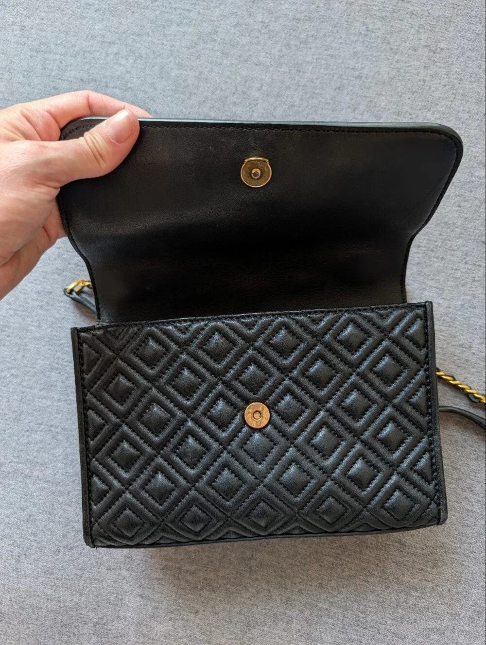 Black Quilted Tory Burch